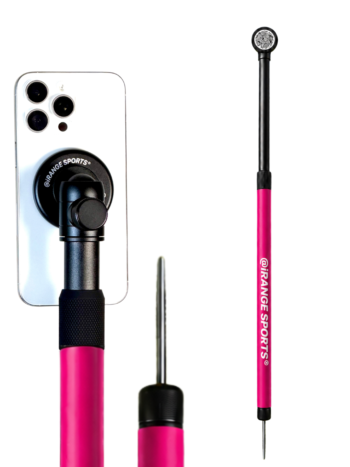 @iRangeSports Stick EXT w/MagSafe compatible puck - Pink Edition